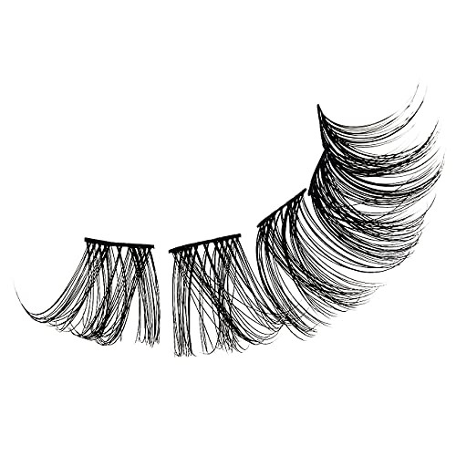 VLuxe Extended Collection: DIY Eyelash Extension Demi Extended and Bond & Seal Set - Featherlight Synthetic Reusable Artificial Eyelashes Multipack L