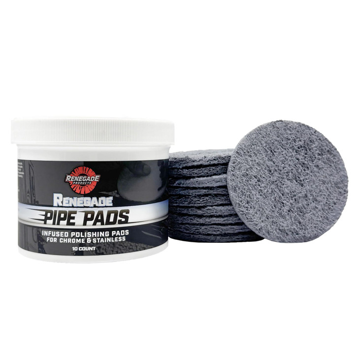 Renegade Products Pipe Dream Infused Polishing Pads  Chrome & Stainless Steel Polishing Pads for Pipes, Stacks,