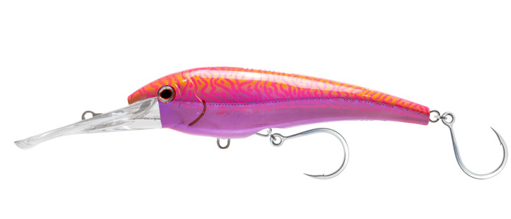 Nomad Design DTX Minnow 165 with Patented Autotune System - Distressed Baitfish Swimming Action, BKK Diablo 5X Singles