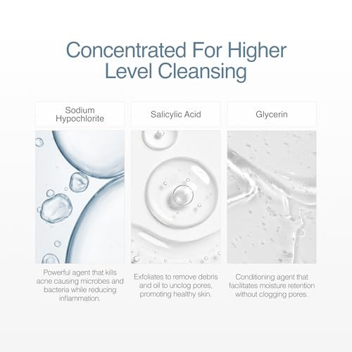 CLn ProStrength Wash - PH-Balanced and Formulated for Daily Use with Salicylic Acid to Cleanse and Exfoliate Normal