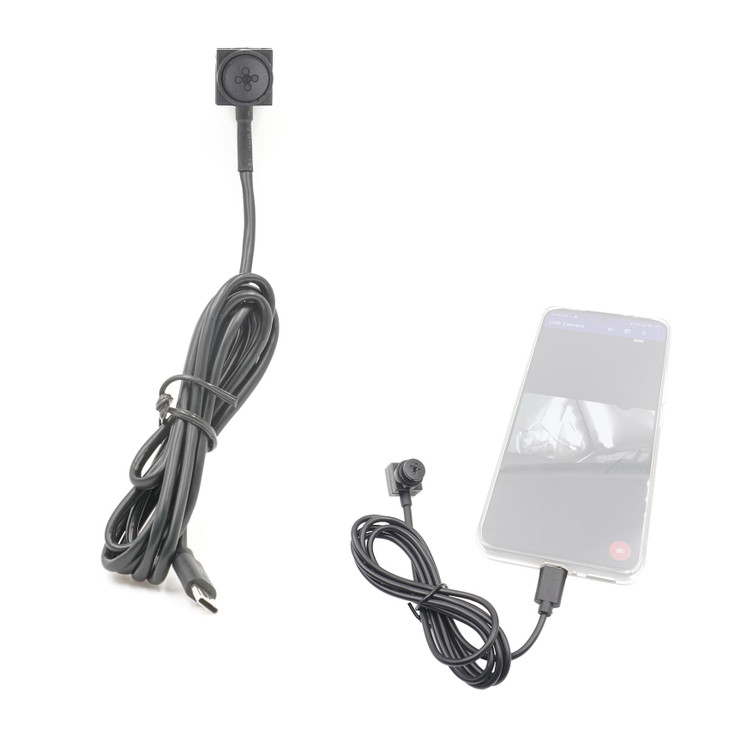 OIKSPY Button Camera 1080P Wearable External Phone Camera for Android Smartphone(Type-C only) Indoor and Outdoor Use