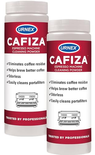 Urnex Cafiza Professional Espresso Machine Cleaning Powder 566 grams (2 Pack) - Made in USA