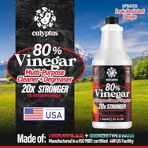 Calyptus 80% Concentrated Vinegar | Ultra-Performance (20X Power), 2 Quart