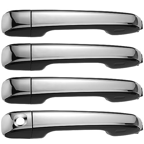 Lcyolada Set of 4 Exterior Door Handles Compatible with Toyota 4Runner SR5 2010-2020, Lexus GX460 2010-2021, Replaces#