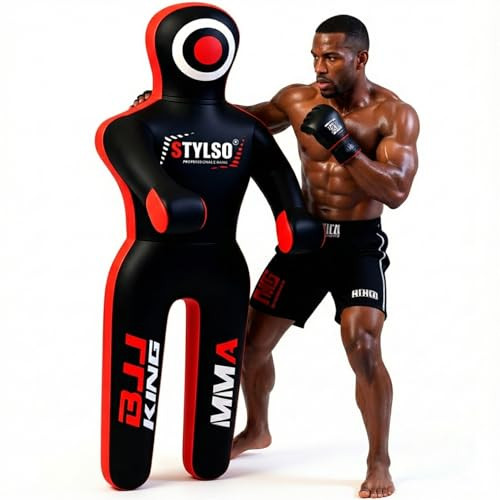 Unfilled Grappling Dummy  Adult Life Size Wrestling & BJJ Training Dummy, MMA Jiu Jitsu Judo Takedown & Throwing