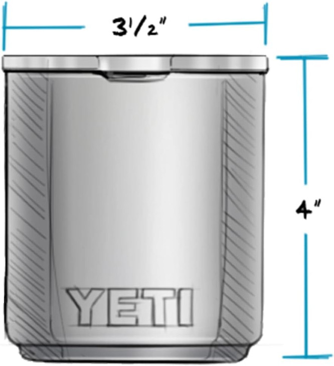 YETI Rambler 10 oz Stackable Lowball 2.0, Vacuum Insulated, Stainless Steel with MagSlider Lid, Cape Taupe