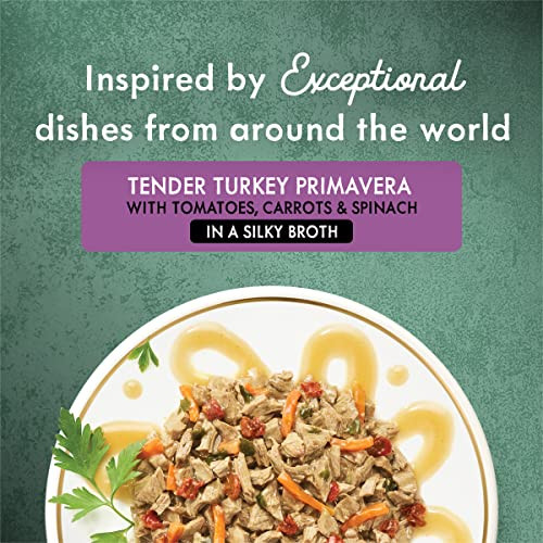 Purina Fancy Feast Wet Cat Food, Medleys Tender Turkey Primavera With Tomatoes, Carrots and Spinach in Broth - (Pack