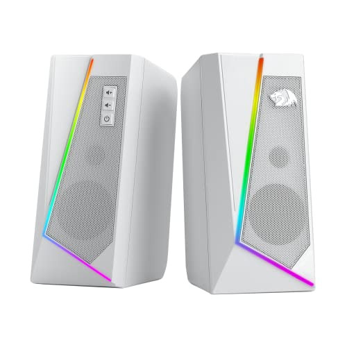 Redragon GS520 Wired 2.0 Channel Stereo Sound Desktop RGB Computer Speakers