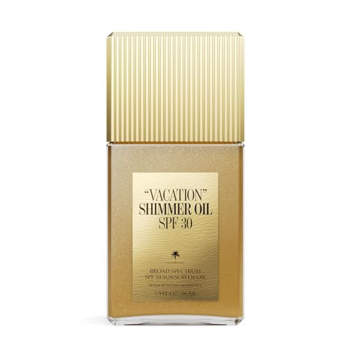 Vacation Shimmer Oil SPF 30 Body Sunscreen Oil, 2.9 Fluid Ounces