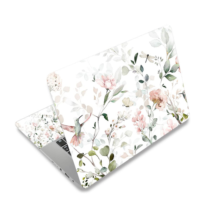 RICHEN Laptop Notebook Skin Sticker Cover Decal, 12 13 13.3 14 15 15.4 15.6 inch Laptop Vinyl Skin Sticker Cover Art Protector Notebook PC (Flowers a