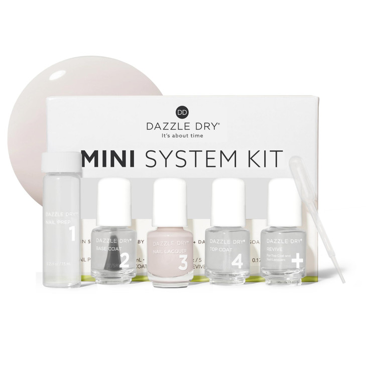 Dazzle Dry Mini Kit  At First Blush  4 Step System (5 Piece Kit)