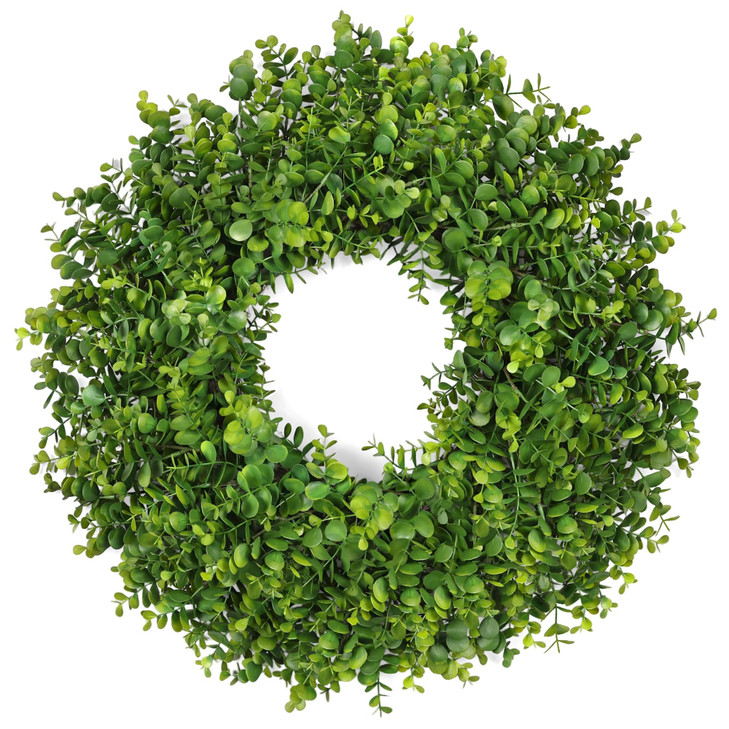 26 Inch Large Greenery Eucalyptus Boxwood Wreaths Artificial Easter Summer Spring Wreaths for Front Door Outdoor All