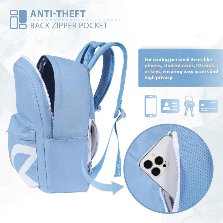 TRAILKICKER Backpack for School, Basic Bookbag 22L for Men Women Girls Boys Teens Middle School College, Durable Lightweight School Backpack with Dra