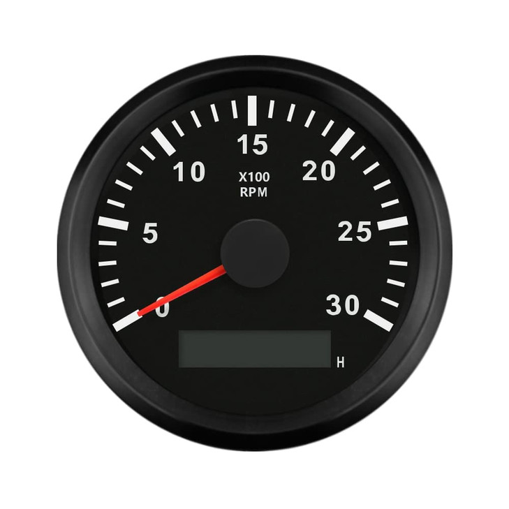 ELING Waterproof Tachometer REV Counter RPM Gauge with Hour Meter 0-3000RPM 85mm 9-32V with Backlight