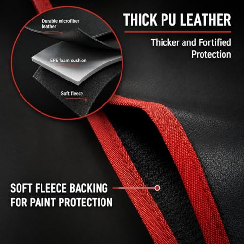 Fender Covers for Mechanics, Thick 3-Layer Magnetic Car Fender Protector