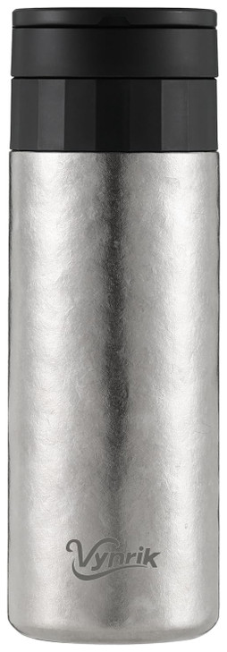Vynrik Leakproof Titanium Water Bottle Insulated with Infuser and Lid,Lightweight Tea Infuser Bottle with Strap