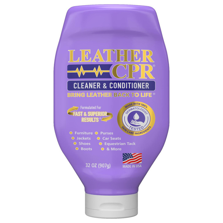 Leather CPR Leather Cleaner & Conditioner, Bring Leather Back To Life 32oz