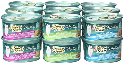 Fancy Feast Purina Medleys Cat Food Variety Pack - Florentine Collection - 3 Oz, 18 Case