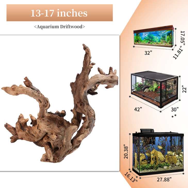 majoywoo Natural Large Driftwood for Aquarium Decor Reptile Decor