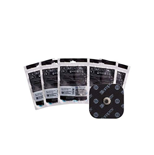 Compex Easy Snap Electrodes 2in x 2in for Edge, Performance, Sport Elite, Wireless Muscle Stimulators, 4 Count (Pack
