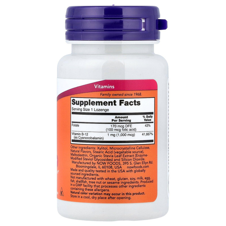 NOW Foods B-12, 100 Lozenges