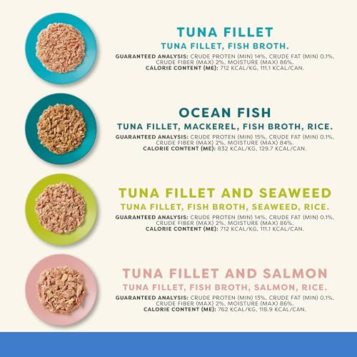 Applaws Fish Variety in Broth Wet Cat Food, 3-Flavor 12-Pack 5.5 oz Cans
