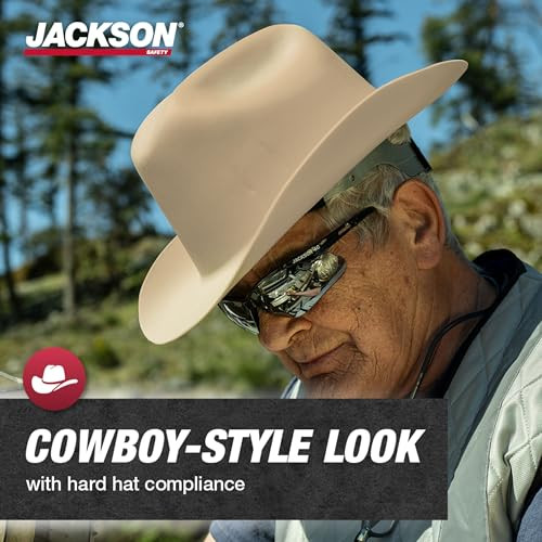Jackson Safety Full Brim Cowboy Hard Hat, ANSI Z89.1 Type 1 & OSHA