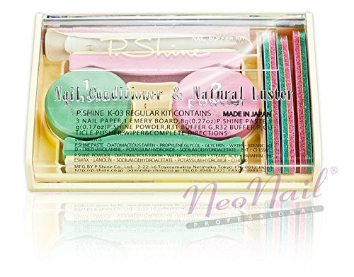 QLS P-Shine Nail Treatment Liquid, 7.2 mL (Vintage Japan, XL P, Manicure Set)