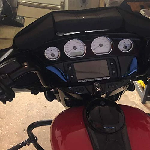 WOWTK 3 Pocket Batwing Fairing Pouch for Harley 2014-2025 Touring Black