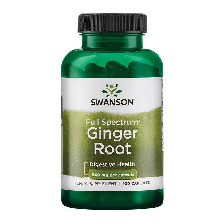 Swanson Premium Brand Ginger Root 540 Milligrams 100 Capsules