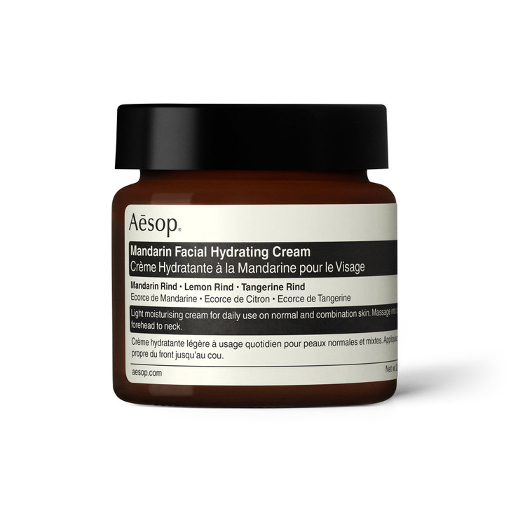 Aesop Mandarin Facial Hydrating Cream | Cools, Tones, and Balances Normal And Combination Skin | Mandarin Rind, Lemon