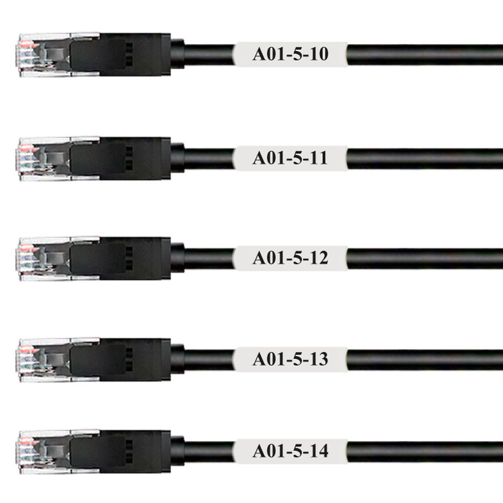 Mr-Label Self-Laminating Wrap Around Cable Labels  Letter Sheet Laser Printer Only  for Wire Marking Identification