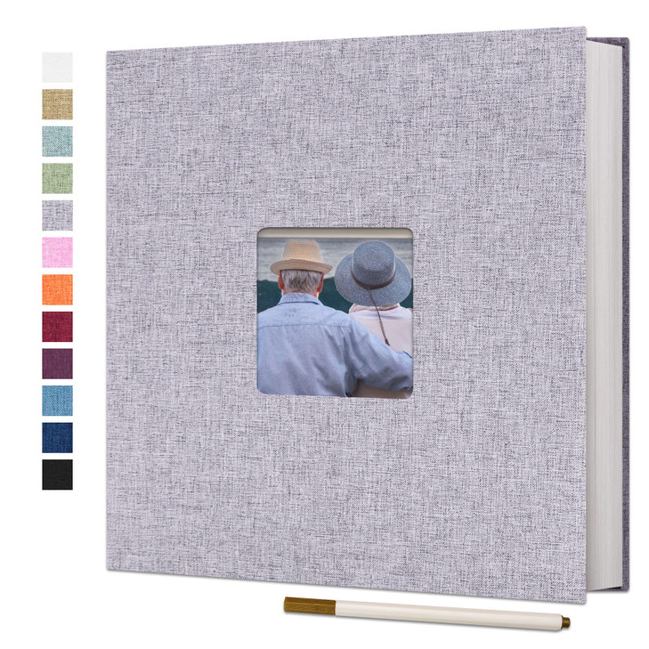 Vienrose Large Photo Album Self Adhesive for 4x6 8x10 10x12 Pictures Magnetic Scrapbook Album DIY 13" X 12.6" 60 Blank