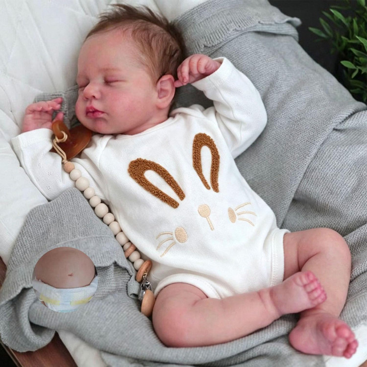 Anano Reborn Baby Dolls Full Body 20 Inch Realistic Baby Doll Girl Newborn Babies, Full Body Reborn Dolls, Lifelike