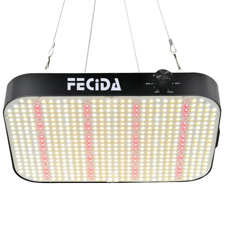 FECiDA 600W Equivalent Grow Light, 65W True Power, 0100% Dimmable