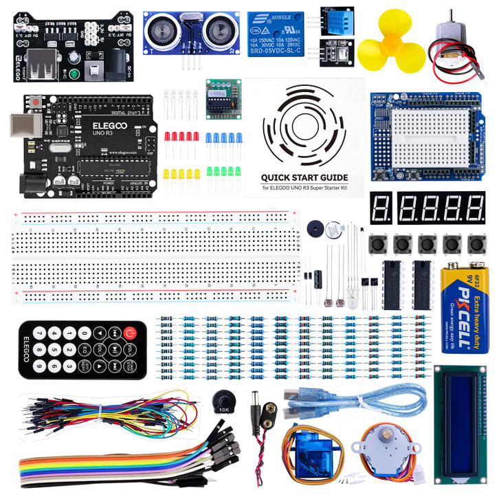 ELEGOO UNO R3 Project Super Starter Kit with PDF Tutorial for Beginners