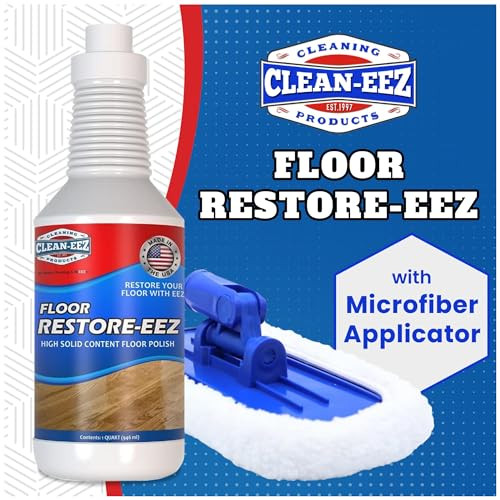 Clean-eez Ultimate Floor Restorer & Polish - Revitalize, Protect, Shine Wood, Laminate, Vinyl, Bamboo, Slate,