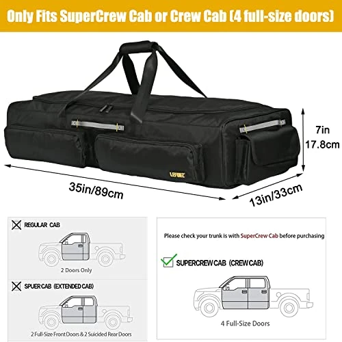 LEFOR·Z Under Seat Storage Bag Fits for SuperCrew Cab(Full Size Trucks)