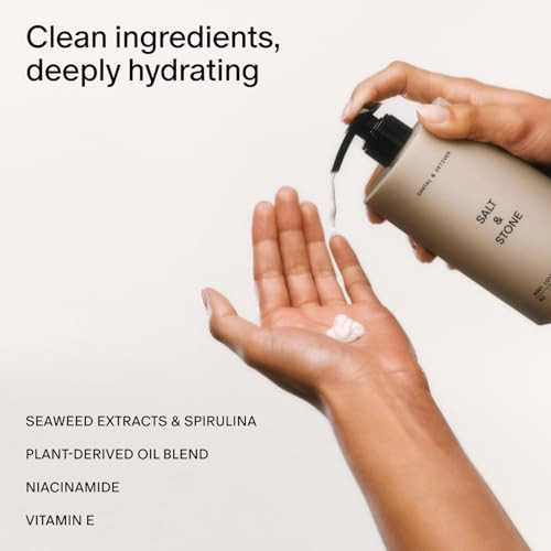 Salt & Stone Body Lotion for Women & Men, Vegan, Saffron & Cedar 15.2 fl oz