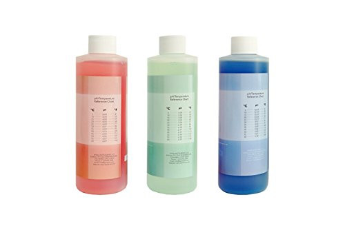 Apera Instruments, LLC-AI1104 16oz. pH Calibration Buffer Solution Kit (pH 4.00, 7.00 & 10.01), Plus 3M KCL Storage