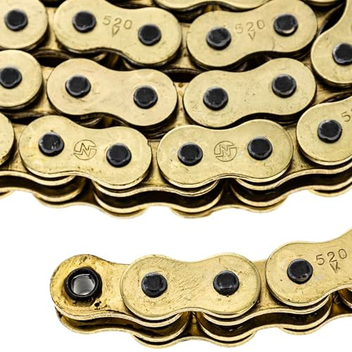NICHE Gold 520 X-Ring Chain 112 Links with Connecting Master Link