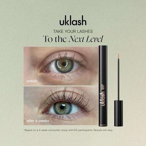 UKLASH Eyelash Growth Serum - #1 Rated Lash Serum for Longer, Fuller Lashes - Formula for Naturally Longer Lashes and