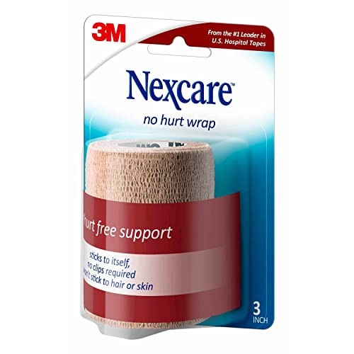 Nexcare No Hurt Wrap, 3 in x 2.2 yd, Unstretched