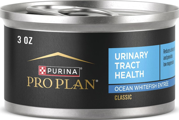 Purina Pro Plan Urinary Tract Wet Cat Food Pate, Ocean Whitefish, (24) 3 oz