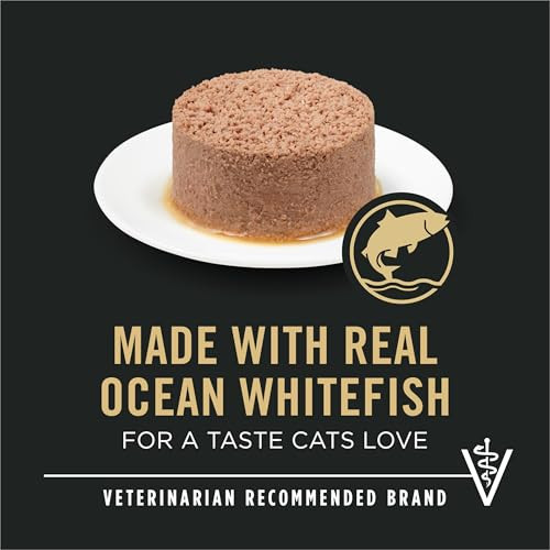 Purina Pro Plan Urinary Tract Wet Cat Food Pate, Ocean Whitefish, (24) 3 oz