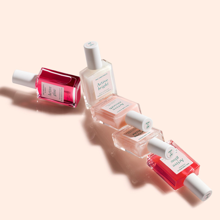 Manucurist Rainbow Active Full Range 5-Pack Gift Set - Nail Care & Polish Set - No Lamp - 5 Treatment Nail Polish :