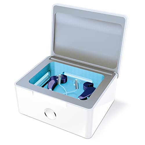 PerfectDry LUX | World's Fastest Hearing Aid Dryer, Dehumidifier Accessory | UV-C Ultraviolet Light Box Kit | Removes