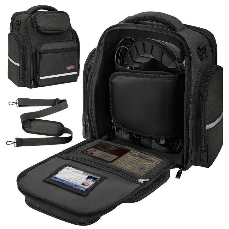 Flight Bags for Pilots, Aviation Headset Pilot Bag with Padded Protection