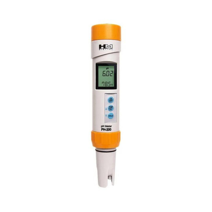 HM Digital PH-200 Waterproof pH Meter, 0-14.00 pH Range, 0.01 pH Resolution, +/- 0.02 pH Readout Accuracy