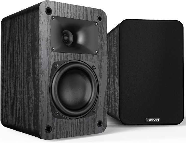 Saiyin 2-Way Passive Bookshelf Speakers 60Hz Bass